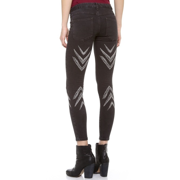 Free People Dotted Ikat chevron skinny Pants - Picture 3 of 11